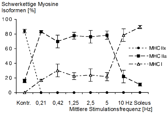 MLD Gelelektrophorese bei 5Hz und 1Hz